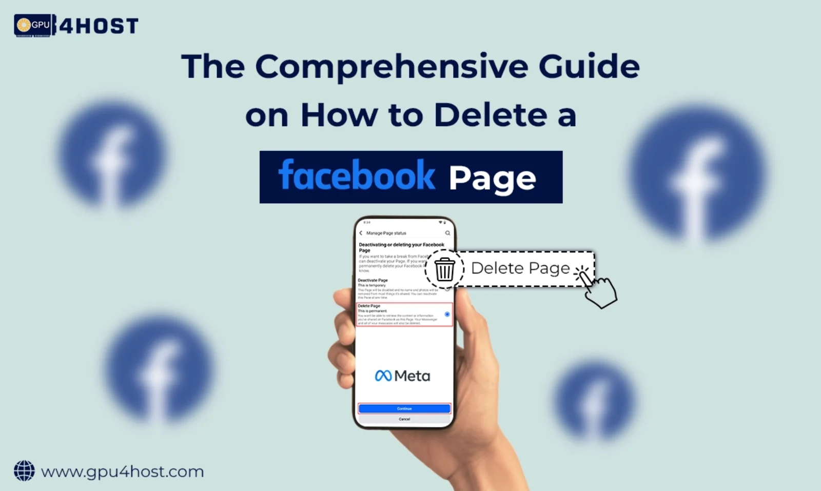 How to Delete a Facebook Page
